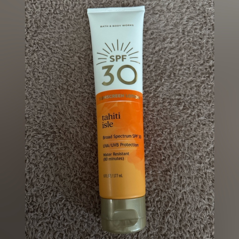 🎊3/$20 Bath & Body Works Tahiti Isle SPF 30 Sunscreen Lotion 6oz Broad Spectrum